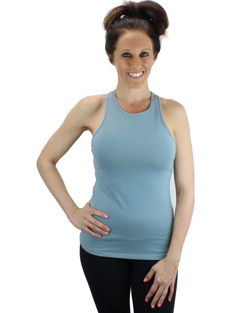 High Neck Fitted Gym/Yoga Tank