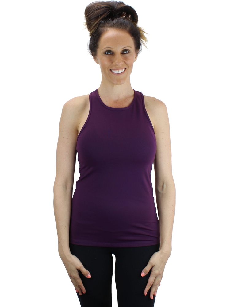 High Neck Fitted Gym/Yoga Tank
