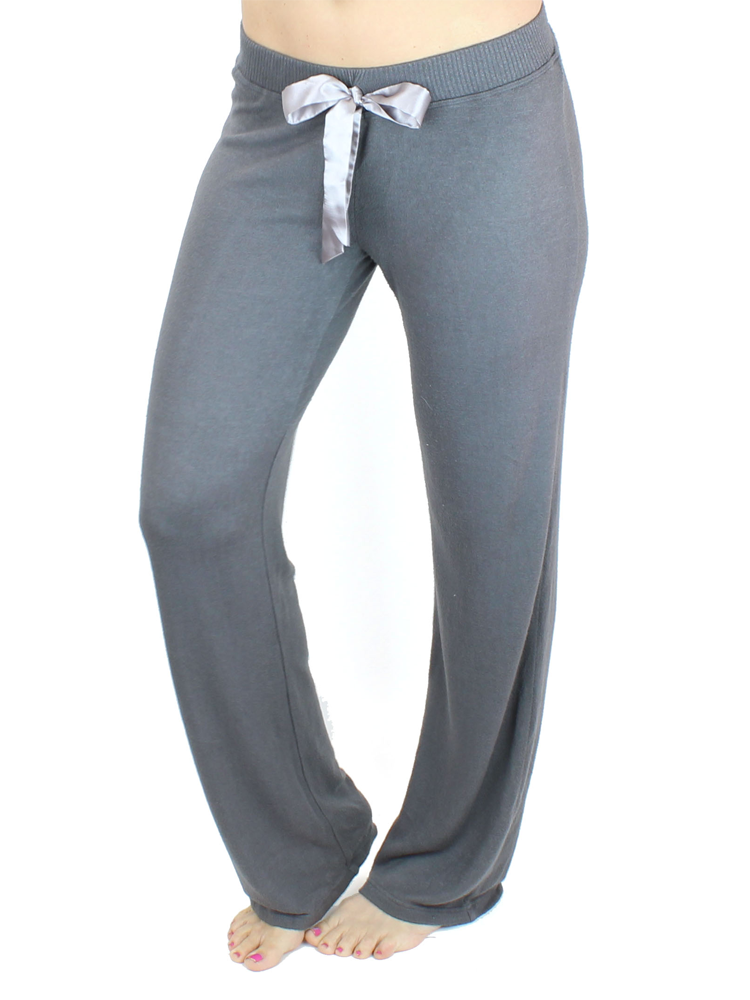 Ultra Soft Sweatpants with Satin Bow