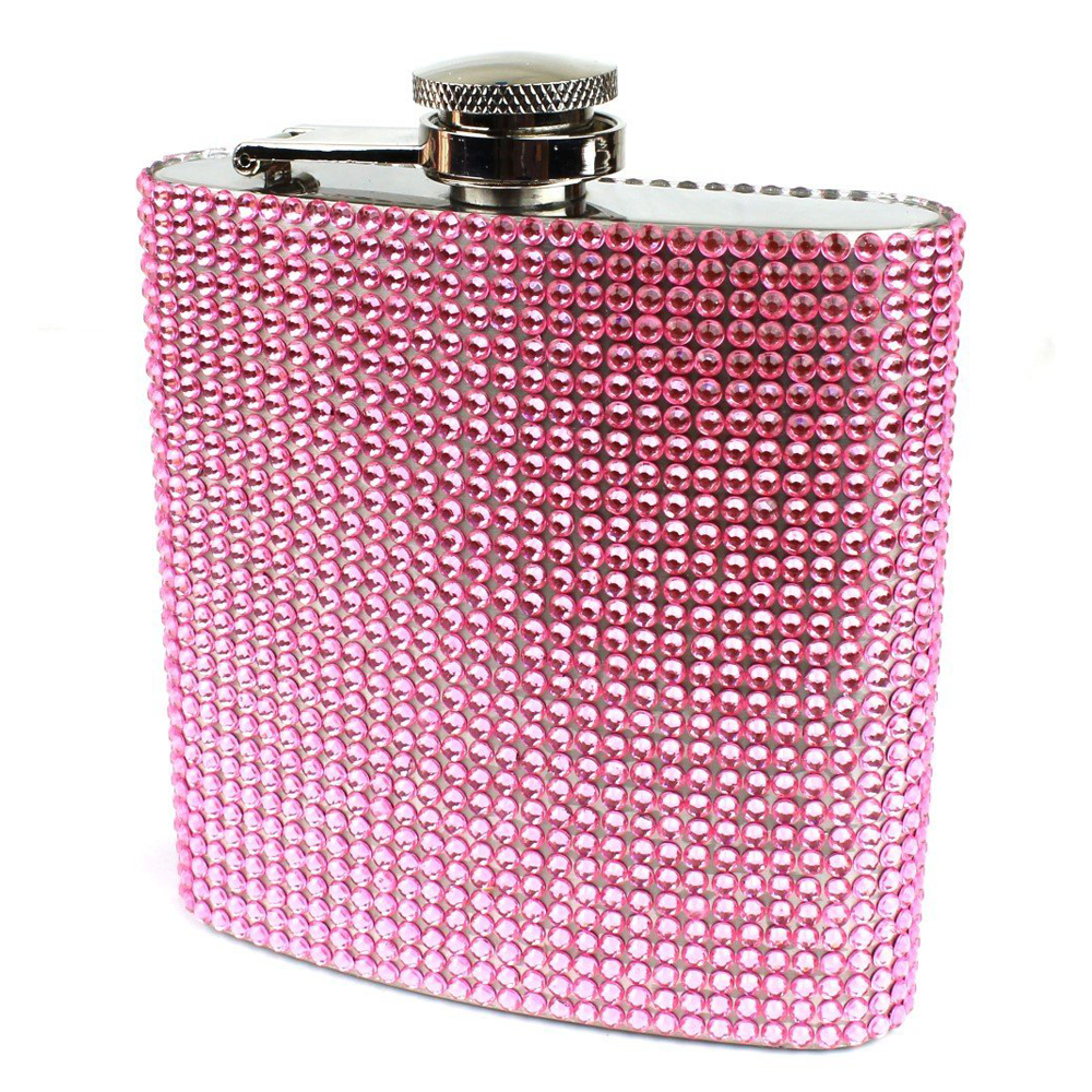 Stainless Steel 6oz Bling Flask