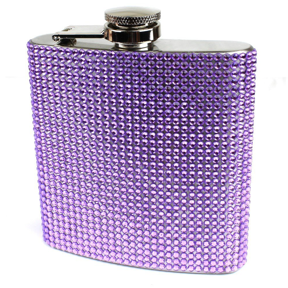 Stainless Steel 6oz Bling Flask