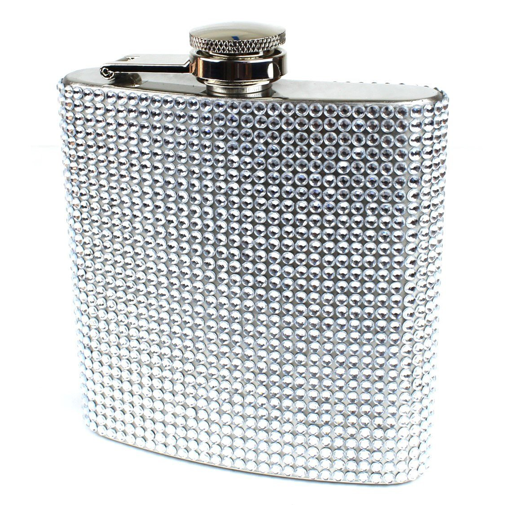 Stainless Steel 6oz Bling Flask