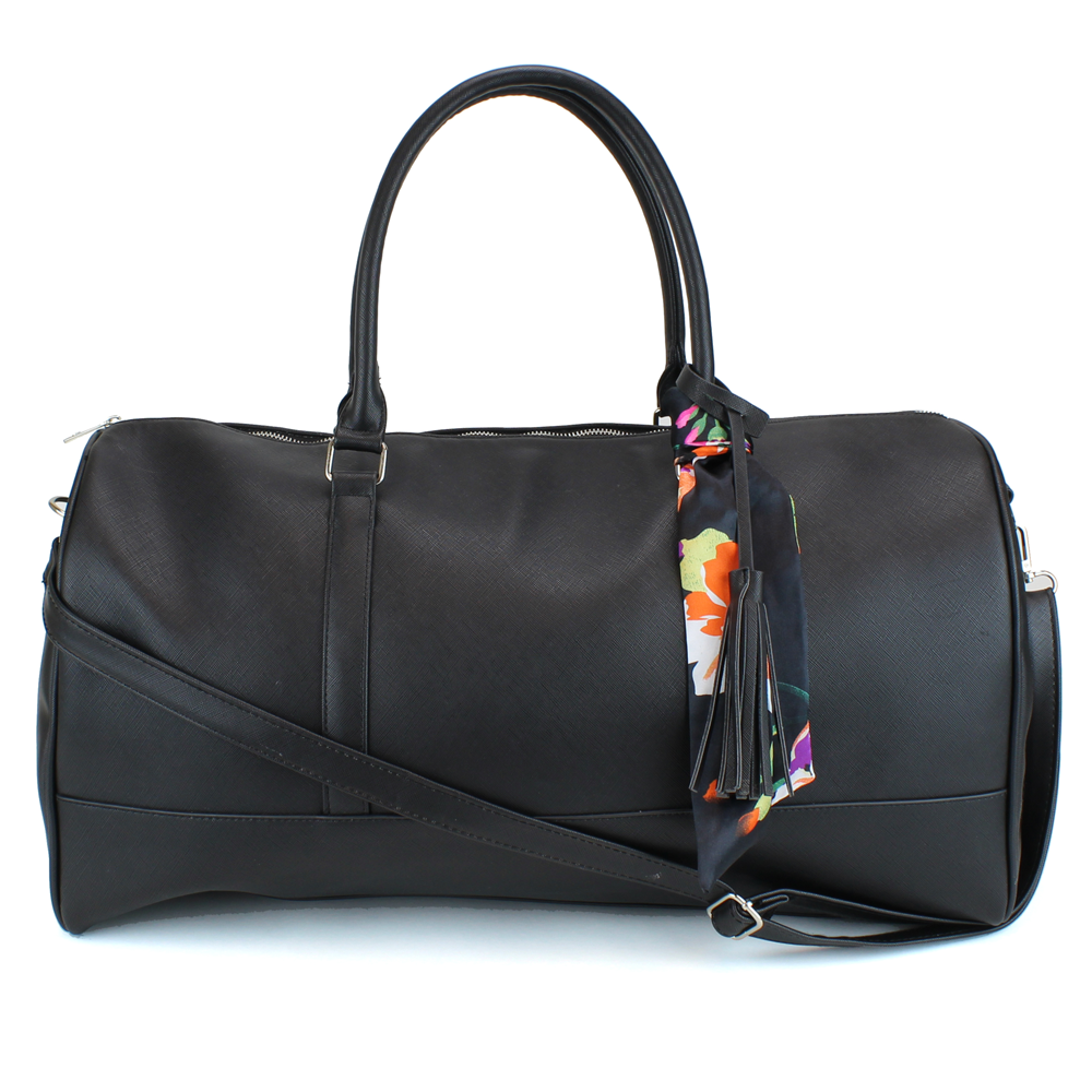 Weekender Duffel Bag with Satin Tie