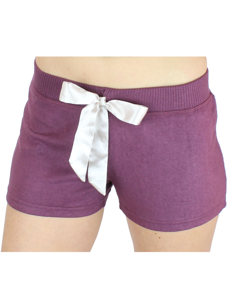 Ultra Soft Women's Lounge Shorts with Satin Tie