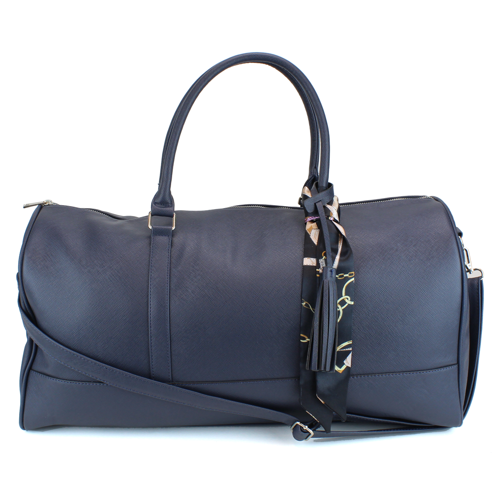Weekender Duffel Bag with Satin Tie