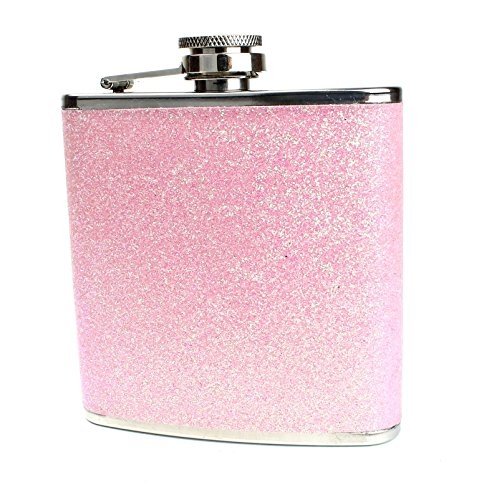 Stainless Steel 6oz Glitter Flask