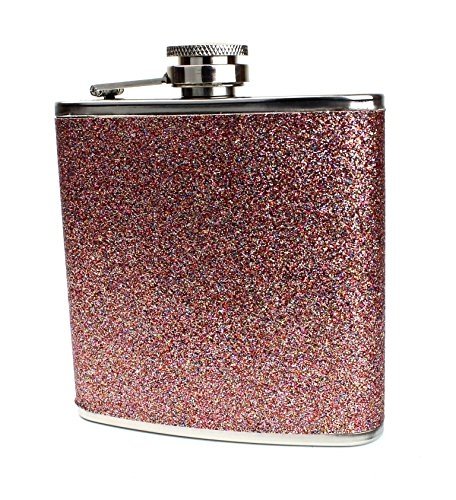Stainless Steel 6oz Glitter Flask