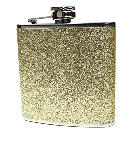 Stainless Steel 6oz Glitter Flask
