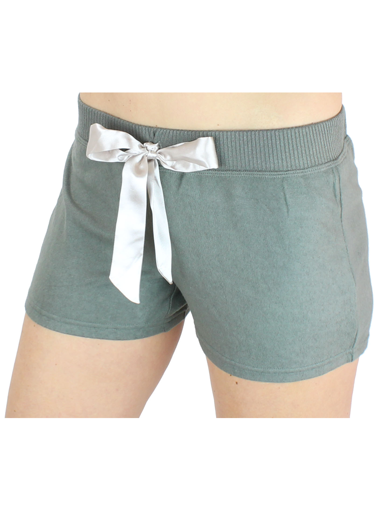 Ultra Soft Women's Lounge Shorts with Satin Tie