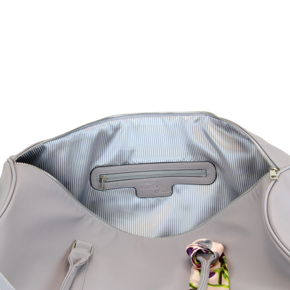 Weekender Duffel Bag with Satin Tie