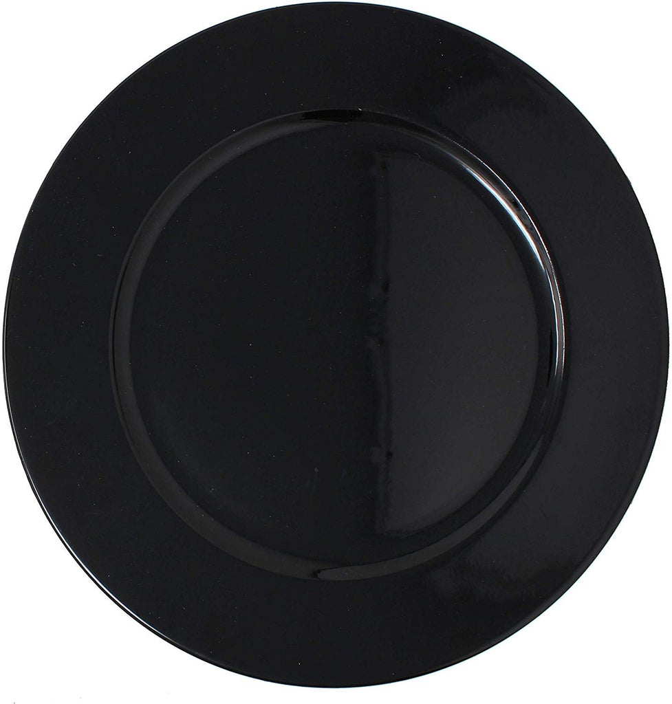Metallic Foil Charger Plates - Set of 6 - Made of Thick Plastic