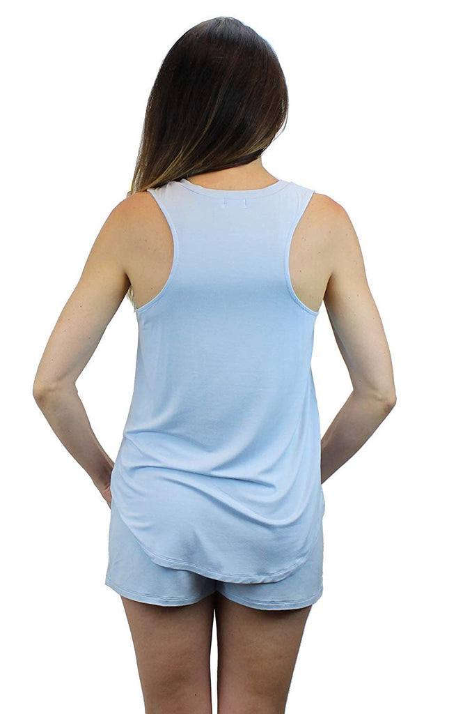 Ms Lovely Women's Sleepwear V-Neck Tank and Shorts Pajama and Loungewear Set