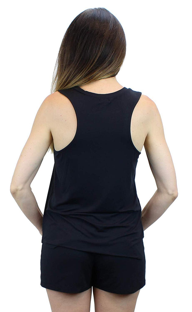 Ms Lovely Women's Sleepwear V-Neck Tank and Shorts Pajama and Loungewear Set