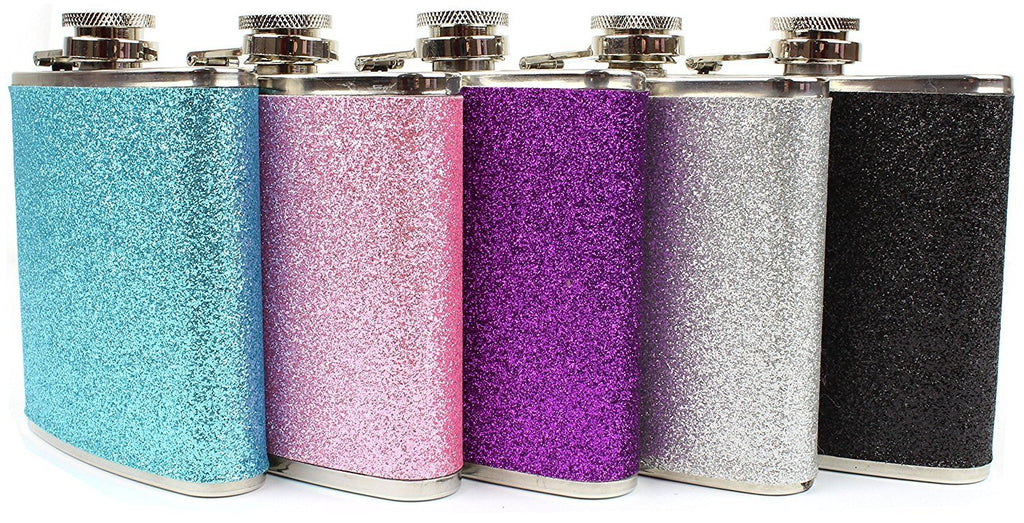 Stainless Steel 6oz Glitter Flask
