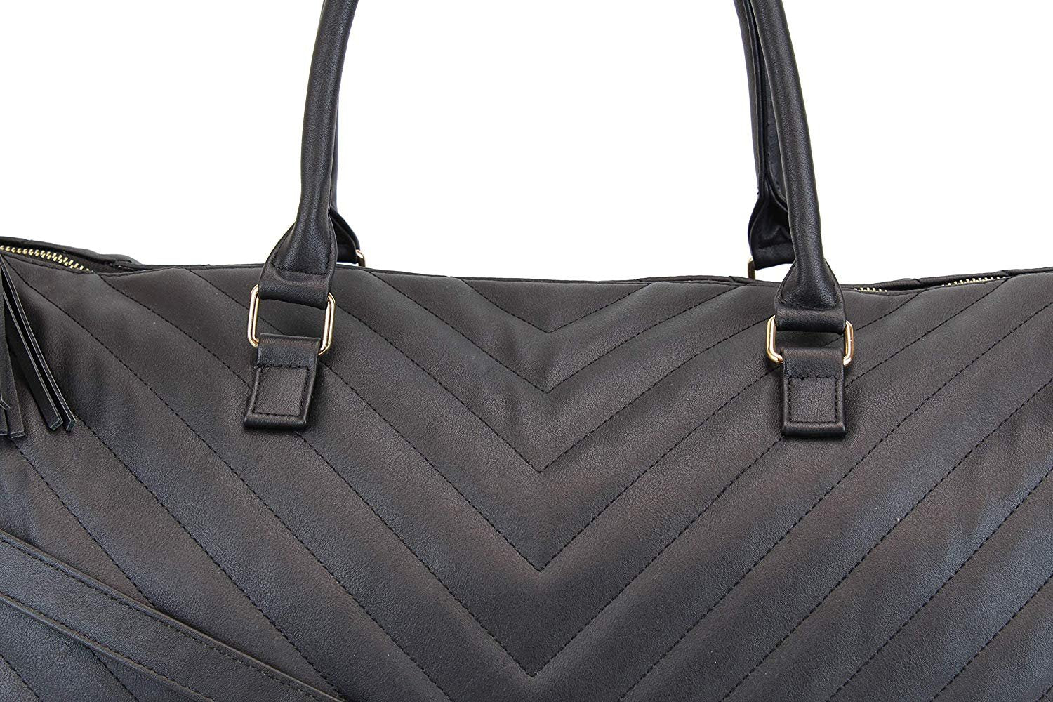 chevron leather bag