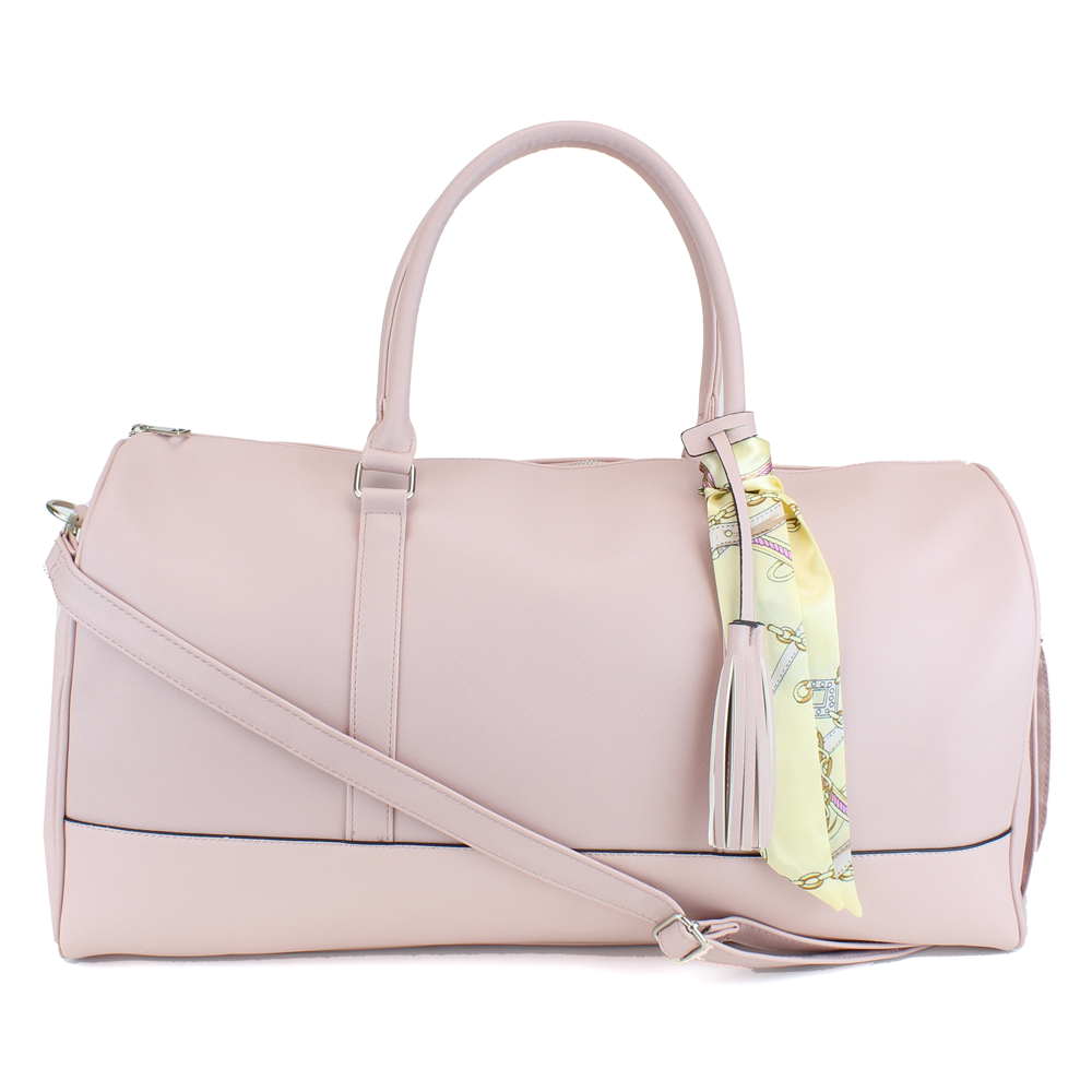 Weekender Duffel Bag with Satin Tie