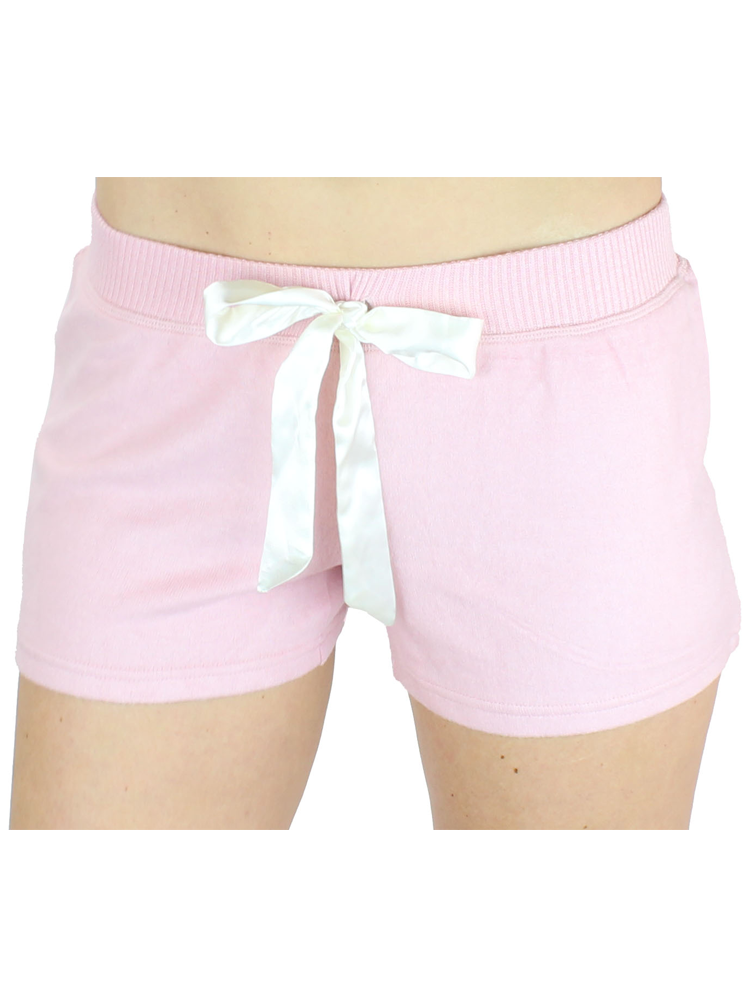 Ultra Soft Women's Lounge Shorts with Satin Tie
