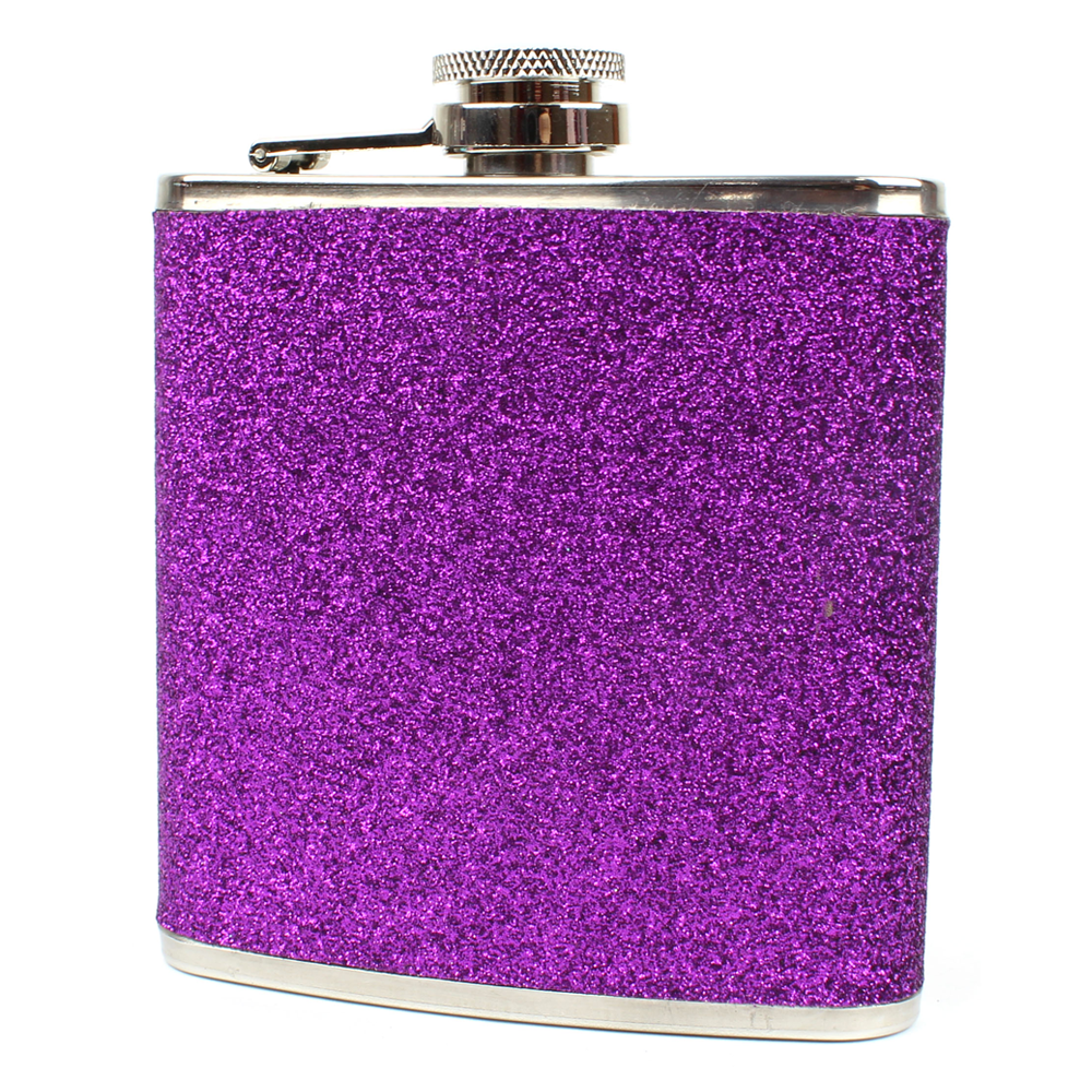 Stainless Steel 6oz Glitter Flask