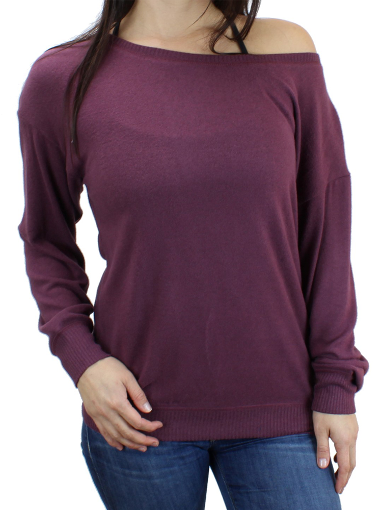 Ultra Soft Off-shoulder Sweatshirt/Sweater