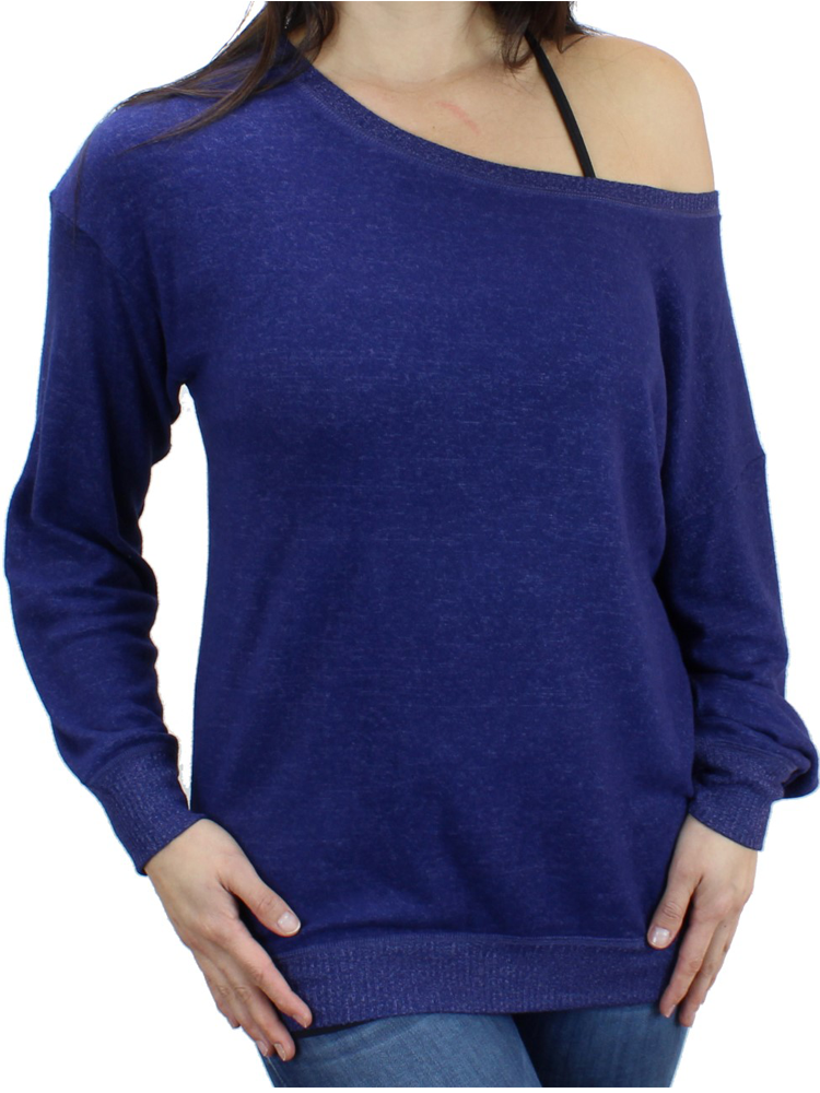 Ultra Soft Off-shoulder Sweatshirt/Sweater