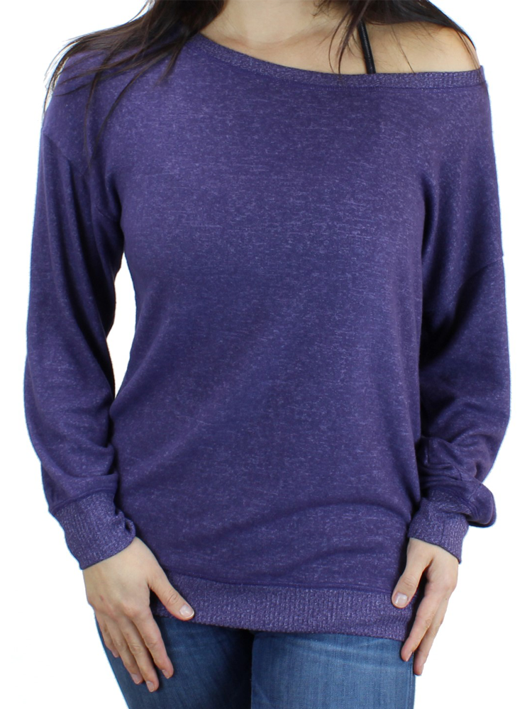 Ultra Soft Off-shoulder Sweatshirt/Sweater