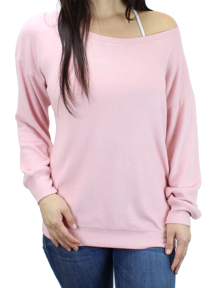 Ultra Soft Off-shoulder Sweatshirt/Sweater