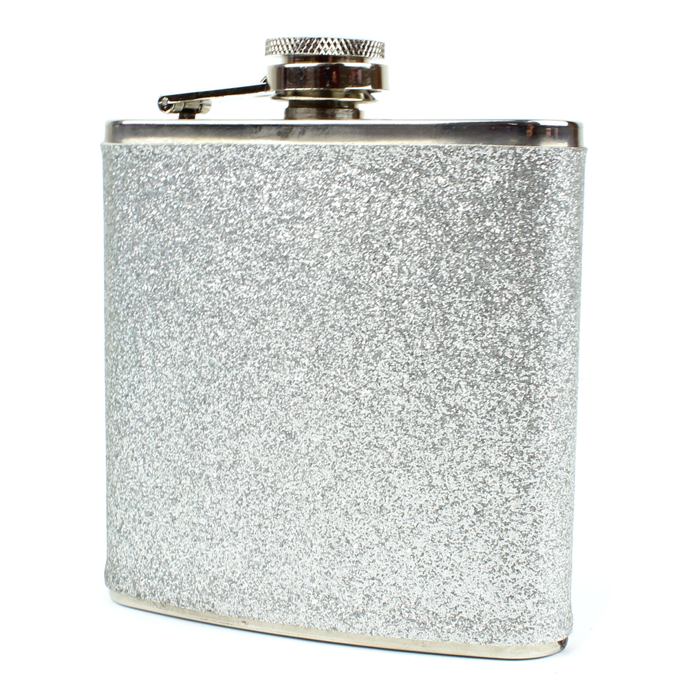 Stainless Steel 6oz Glitter Flask