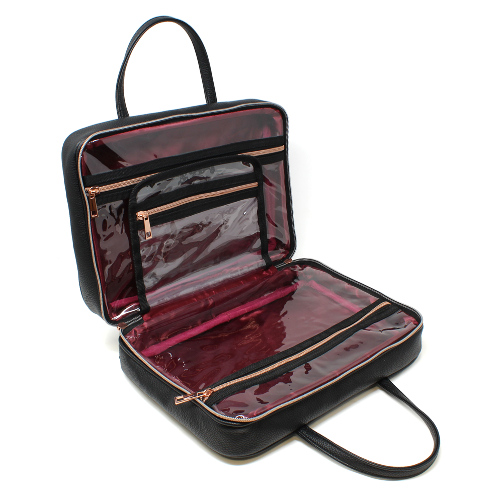 Toiletry Travel Bag with Rose Gold Hardware - MsLovely