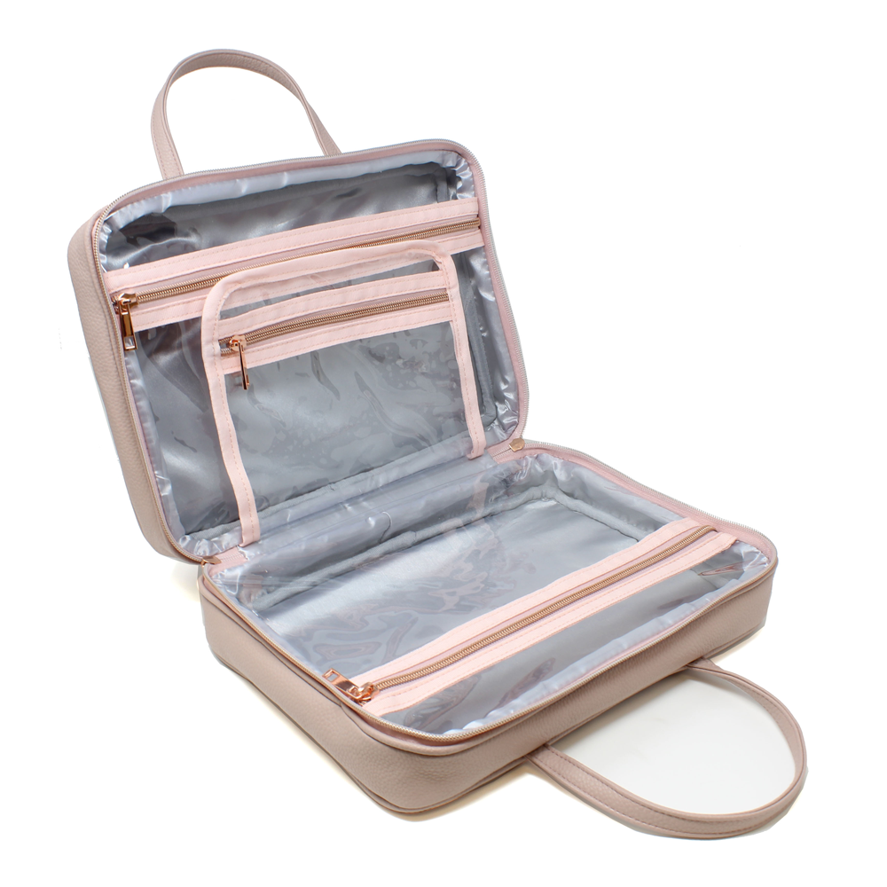 Toiletry Travel Bag with Rose Gold Hardware